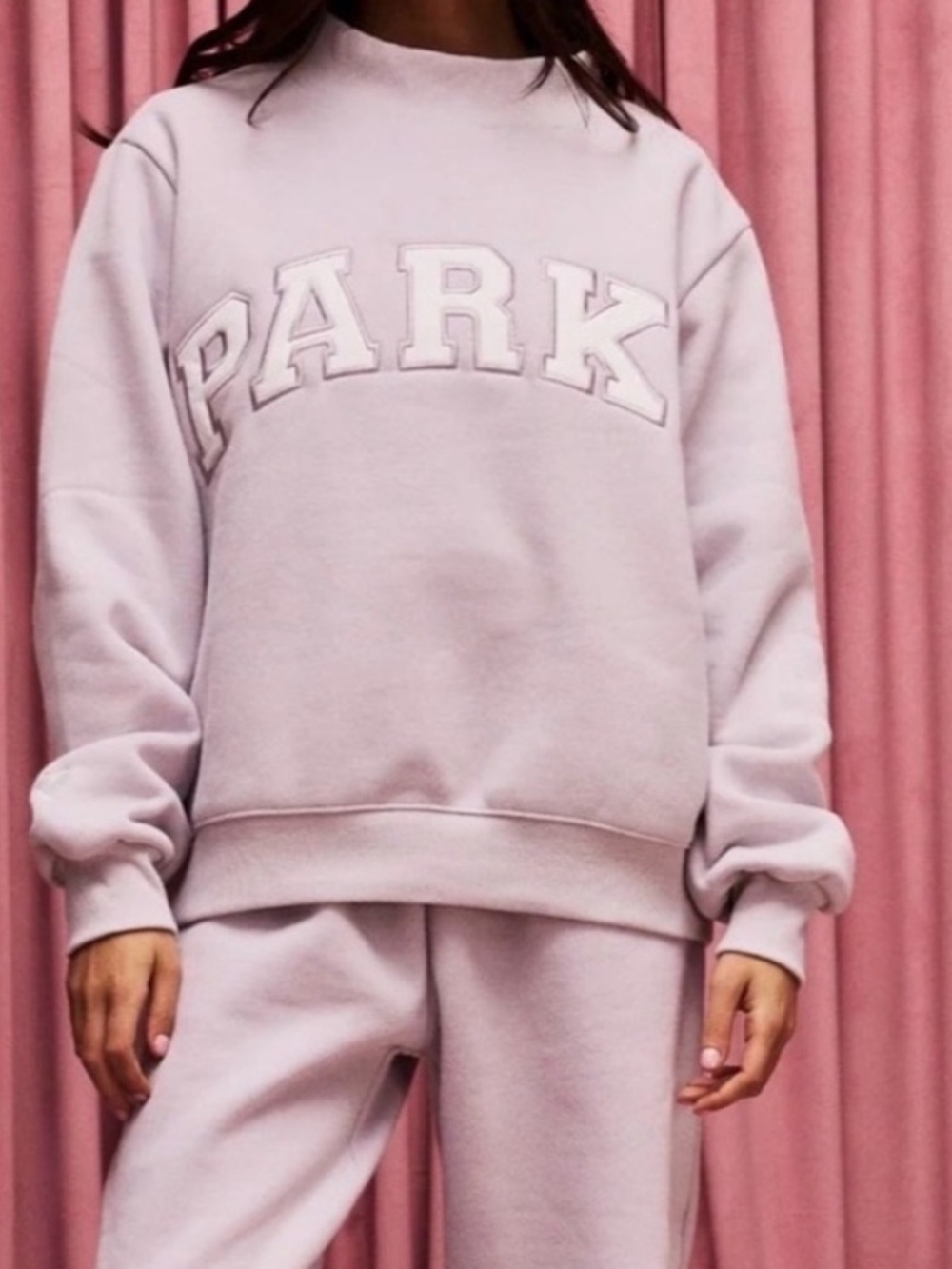 PARKE Fleece Lavender Valentines Day Mockneck-Size L/XL-New In Bag